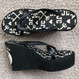 👑JUICY COUTURE Platform Wedge Sandals